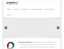 Tablet Screenshot of progressium.fr
